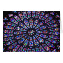 Notre Dame Rose Window Greeting Cards