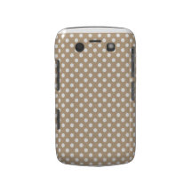 Nougat Polka Dot Blackberry Bold Case