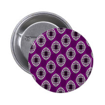 Nouveau Eye Chequerboard Amethyst Pinback Buttons