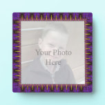 Nouveau Iris Border Custom Photo Display Plaque plaques