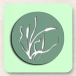 Nouveau Marsh Reeds Square Cork Coaster cork coasters