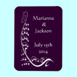 Nouveau Snowdrops Save the Date Keepsake Magnet magnets