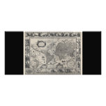 Nova totius terrarum, 1606 Antique World Map Rack Card
