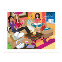 Novel Ladies Postcard