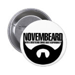 Novembeard for Beards Pinback Buttons