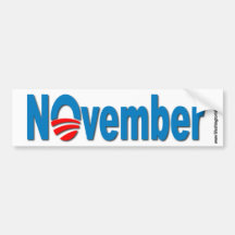 November Bumper Sticker