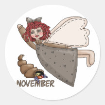 November Fairy Sticker