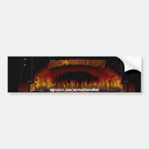 November Sticker - Customised - Customised Bumper Sticker