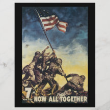 Now All Together World War 2 Flyer Design