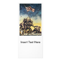Now All Together World War 2 Rack Card Design