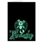 NOXIOUS TEDDY - Absinthe The Green Fairy Greeting Card
