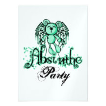 NOXIOUS TEDDY - Absinthe The Green Fairy Invitation
