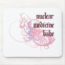Nuclear Medicine Babe Mouse Pads