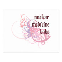 Nuclear Medicine Babe Postcards