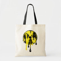 Nuclear meltdown tote bags