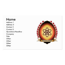 Nuclear Physics Mandorla Business Card Templates