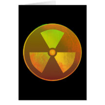 Nuclear Symbol Radioactive Glow Card