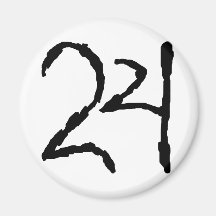 Number24 Refrigerator Magnets