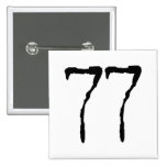 Number77 Pinback Button