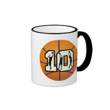 Number 10 Basketball and Players Mugs
