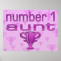 Number 1 Aunt Poster