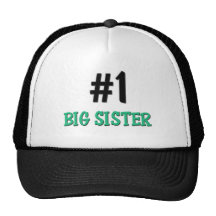 Number 1 Big Sister Hats