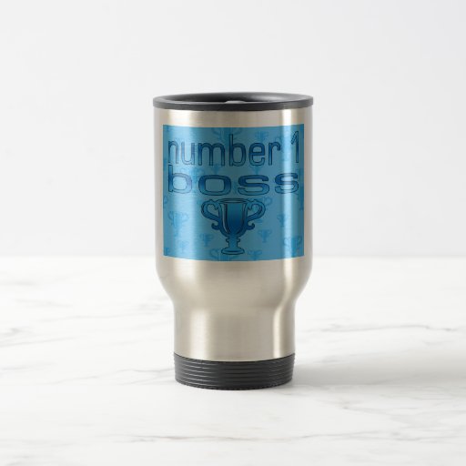 Number 1 Boss in Blue Mugs