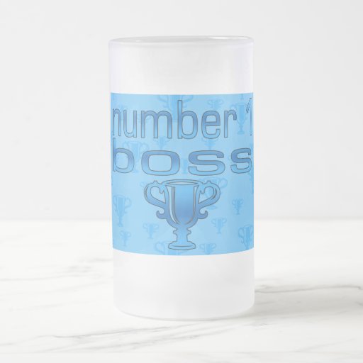 Number 1 Boss in Blue Mugs