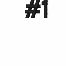 Number 1 embroidered polo shirt