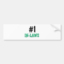 Number 1 In-Laws Bumper Stickers