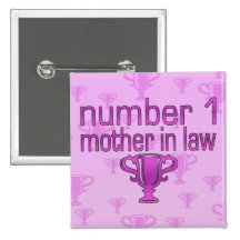 Number 1 Mother in Law Pins