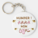 Number 1 Mum Keychain