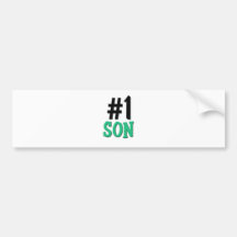 Number 1 Son Bumper Sticker