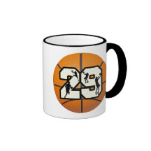 Number 29 Basketball Coffee Mug
