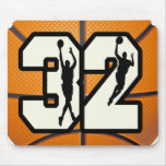 Number 32 Basketball Mousepads