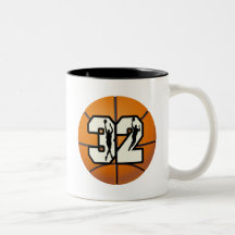 Number 32 Basketball Mug