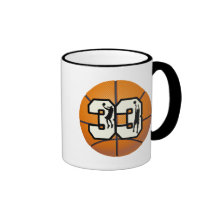 Number 33 Basketball Coffee Mug