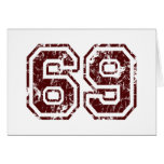 Number 69 card