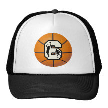 Number 6 Basketball and Players Hats