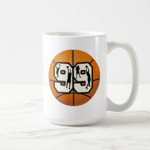 Number 99 Basketball Players Mug