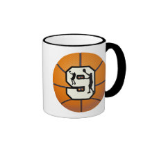 Number 9 Basketball and Player Coffee Mug