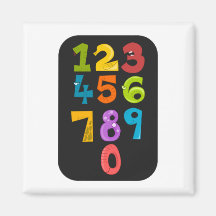 Number Animals Fridge Magnet