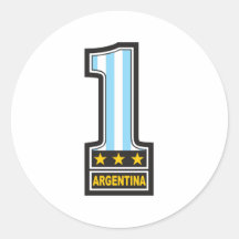 Number One Argentina Sticker