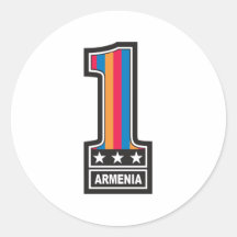 Number One Armenia Sticker
