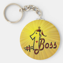 Number one boss keychain for ladies
