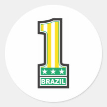 Number One Brazil Sticker