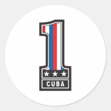 Number One Cuba Stickers