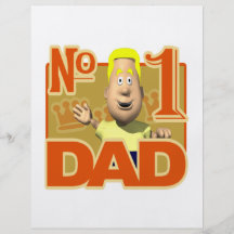 Number One Dad Full Colour Flyer
