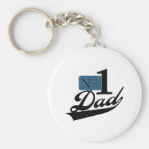 Number One Dad Key Chains