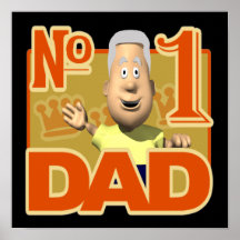 Number One Dad Poster